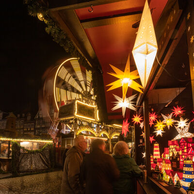Stand auf dem Weihnachtsmarkt in Celle