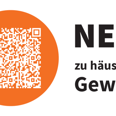 QR-Code Runder Tische gegen h&auml;usliche Gewalt.