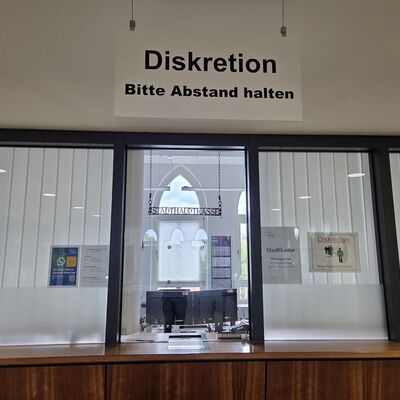 Bleibt in der 26. Kalenderwoche zeitweise geschlossen: die Stadtkasse im Neuen Rathaus. 