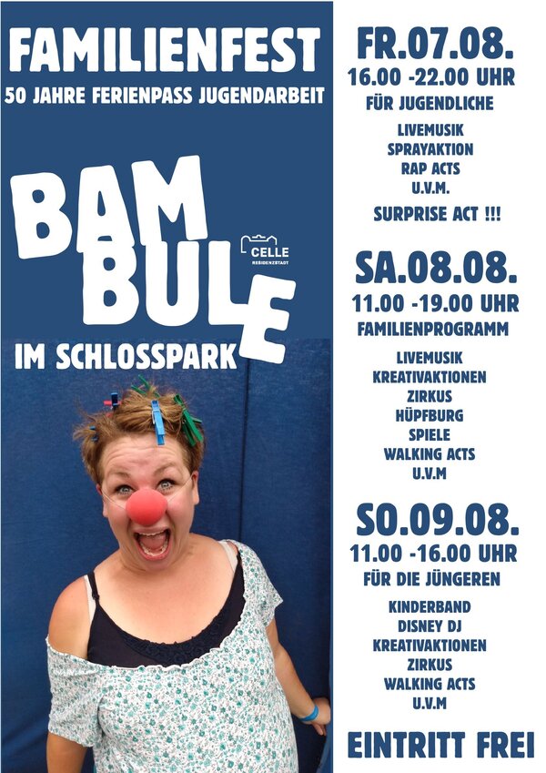 Bild vergr&ouml;&szlig;ern: Plakat "Bambule im Schlosspark".