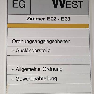 K&uuml;nftig im EG Ost zu finden: der Fachdienst Allgemeine Ordnung.